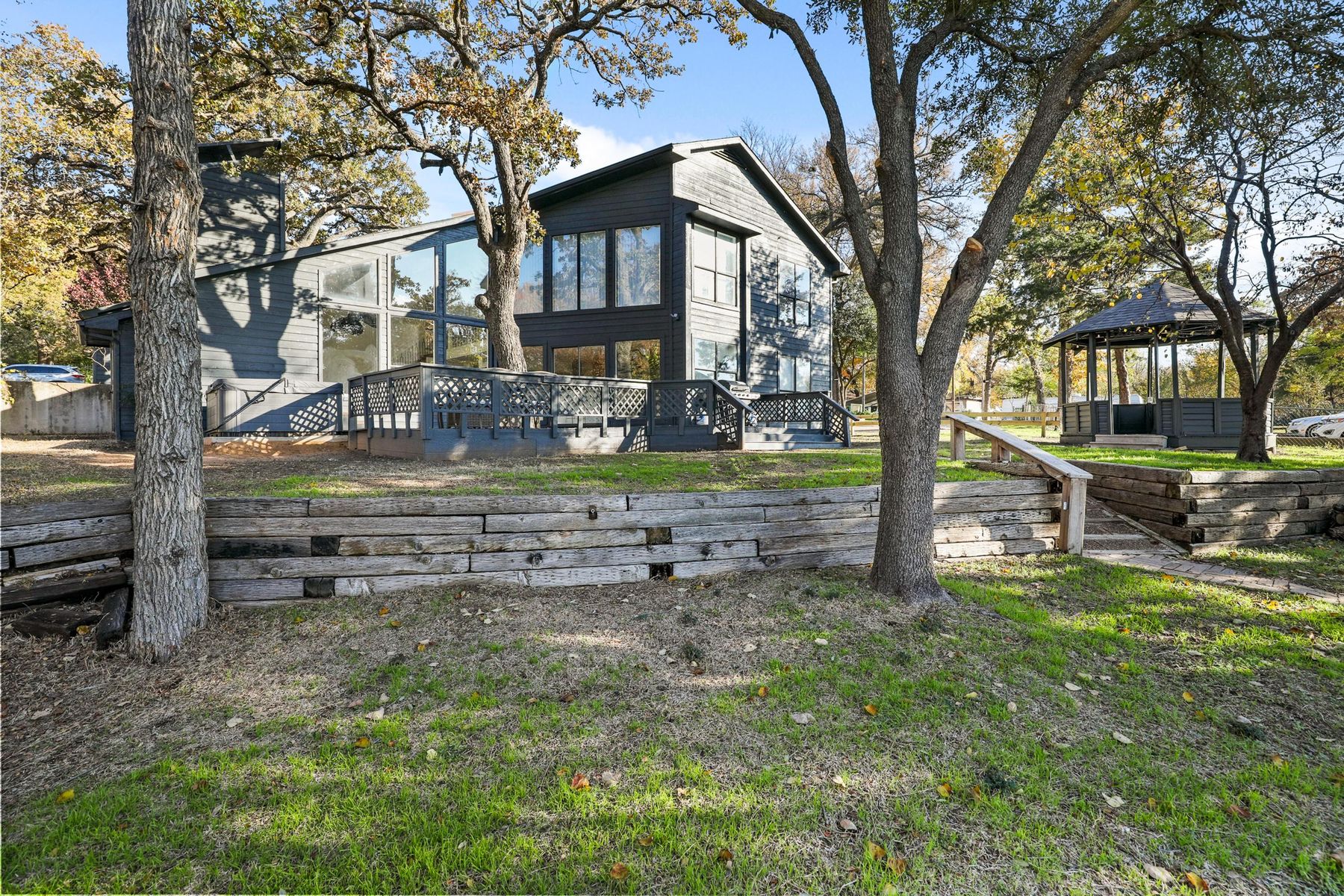 Exterior with gazebo